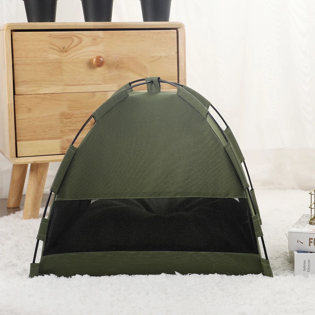 Pet Tent Bed Cats House Supplies Products Accessories Warm Cushions Furniture Sofa Basket Beds Winter Clamshell Kitten Tents Cat Horizon