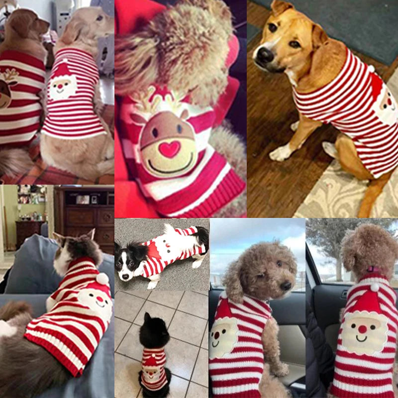 Christmas Holiday Dog Sweater — Warm Autumn & Winter Outfit Horizon