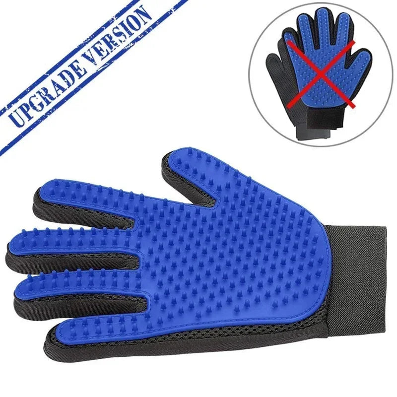 Silicone Pet Grooming Gloves — Hair Removal & Bath Brush Horizon