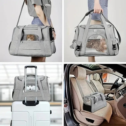 Pet Carrier for Large and Medium Cats, Soft-Sided Pet Carrier for Big Medium Cats and Puppy, Dog Carriers Horizon