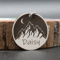 Custom Dog ID Tag Engraved Retro Personalized Name ID Tag For Dogs Cats Puppies Round Metal Nameplate Pet Products