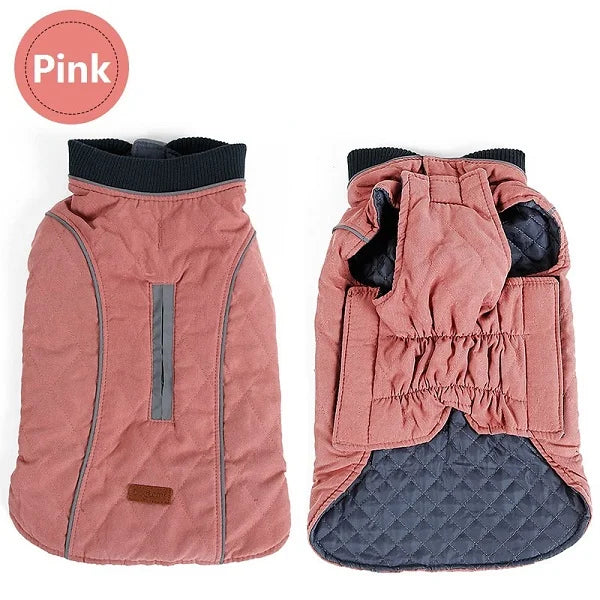 Dog Clothes Winter Dog Coat Pet Warm Jacket Vest New Big Dog Retro Cozy Thick Vest Clothing 6 Colors
