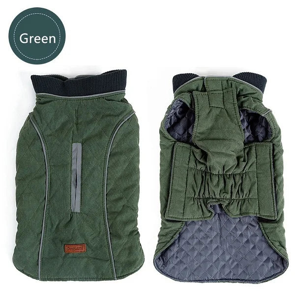 Dog Clothes Winter Dog Coat Pet Warm Jacket Vest New Big Dog Retro Cozy Thick Vest Clothing 6 Colors