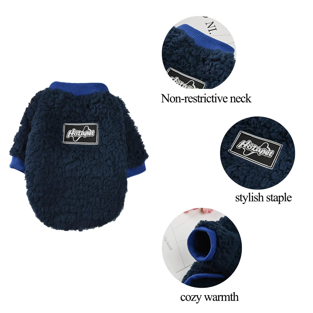 Warm Cat Clothes for Winter Fleece Pet Sweater for Small Medium Pets Soft Kitten Costume Maine Coon Ragdoll Sphynx Cats Coats