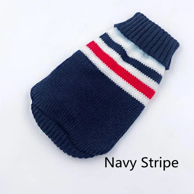 Big Dog Sweater Christmas Clothes for Small Medium Large Dogs Golden Retriever Rottweiler Turtleneck Pullover Winter Warm
