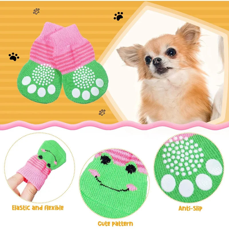Suitable for ultra small dogs and cats, anti slip indoor pet paw protection, indoor hardwood floor wearing, multiple styles