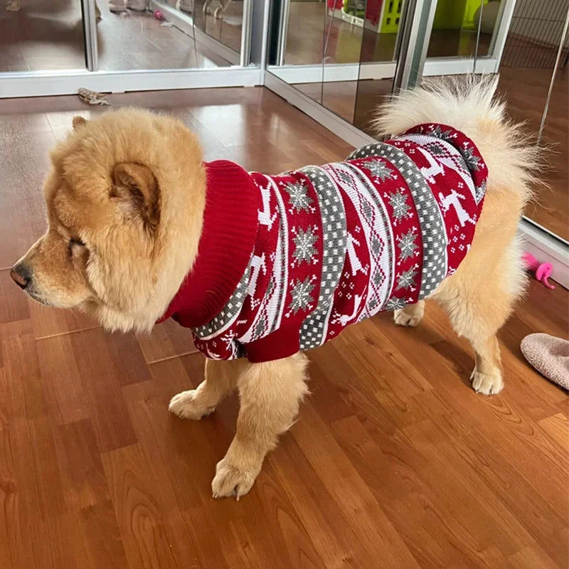 Pet Christmas Sweaters for Large Dogs, Holiday Cute Knit Sweater for Golden Retriever, L - 4 XL
