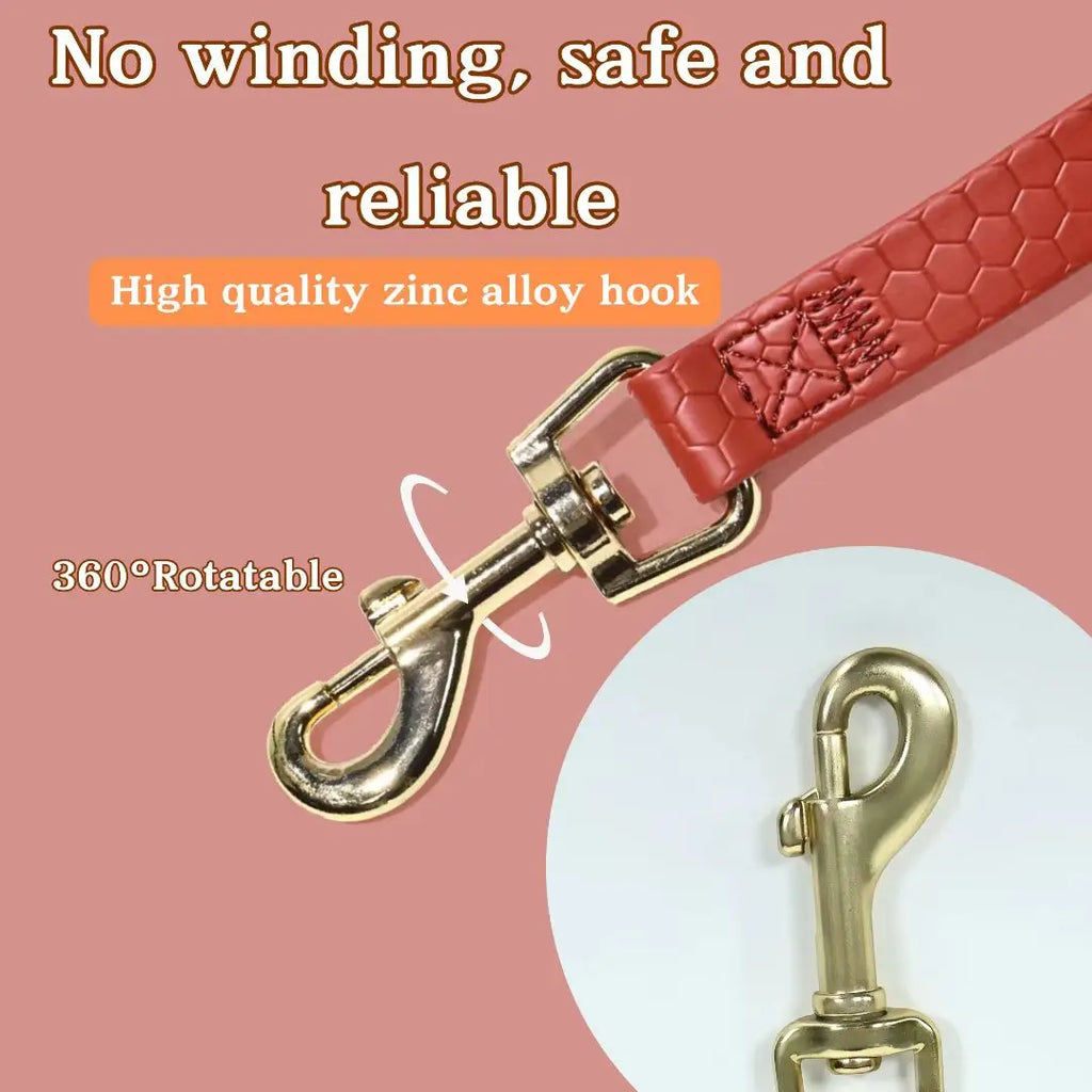 Waterproof PVC Dog Leash,3/6/9/15m Durable Training Lead,Easy Clean Walking Leash with Metal Hook for Small Medium Dogs,9 Colors