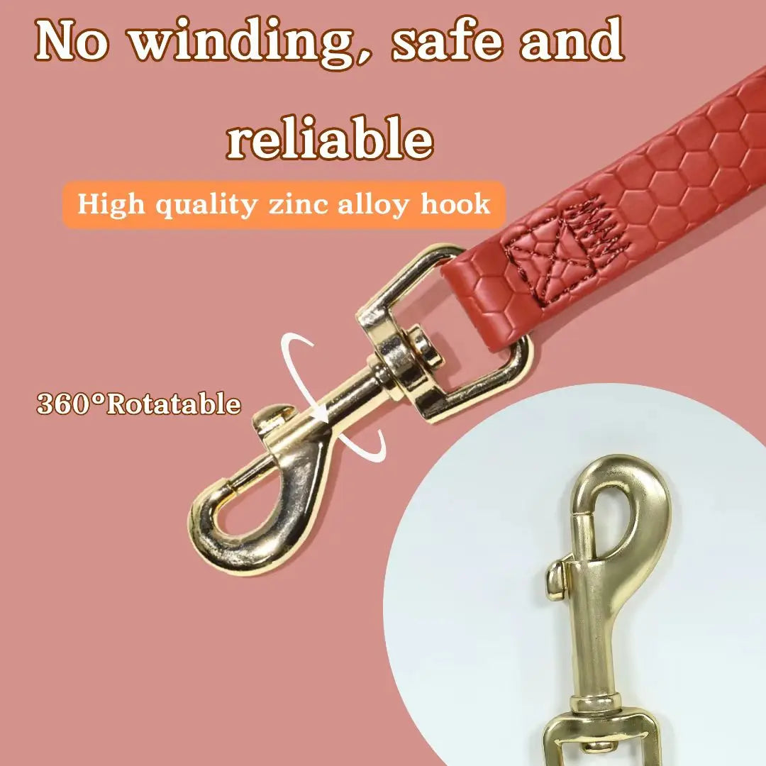 Waterproof PVC Dog Leash,3/6/9/15m Durable Training Lead,Easy Clean Walking Leash with Metal Hook for Small Medium Dogs,9 Colors