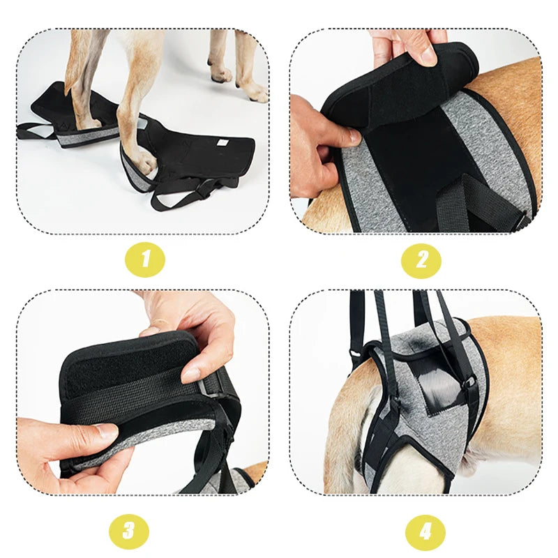 Adjustable Dog Lift Harness for Large Dogs Soft Padded Pet Rear Leg Support for Old Disabled Joint Injuries Dog Back Leg Hold