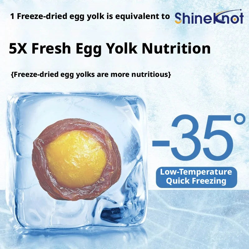 SHINEKNOT Pet Snacks Pure Chicken And Duck Meat Pack Freeze-Dried Egg Yolk Beautiful Fur Clean Teeth 200g Dog Snacks
