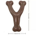 Durable Bone Dog Chew Toy for Aggressive Chewers Real Bacon Flavored Nylon Made in USA Medium Size Dog Dental Health
