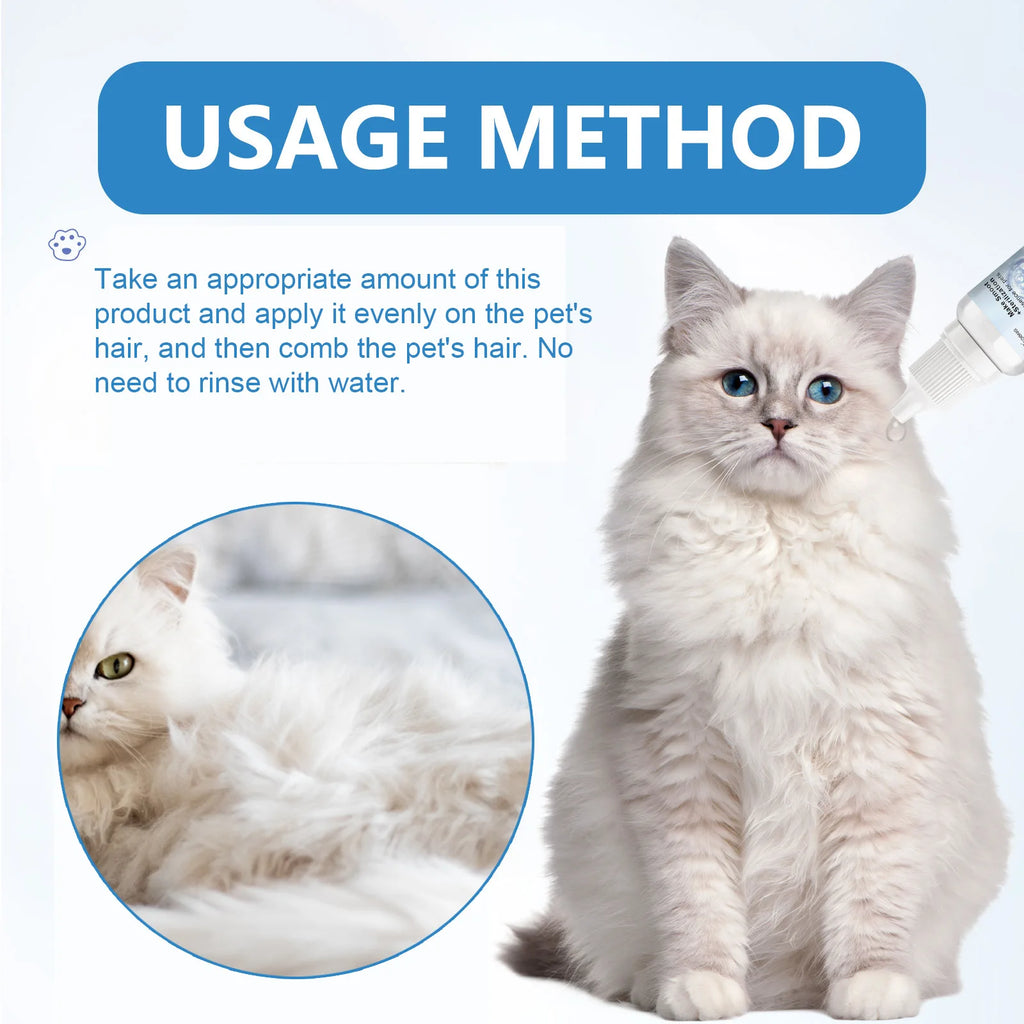 Pet Wash Free Essence Lasting Deodorizing Remove Grease And Dirt Gentle Decontaminating Waterless Dry Clean Cat No Rinse Cleaner