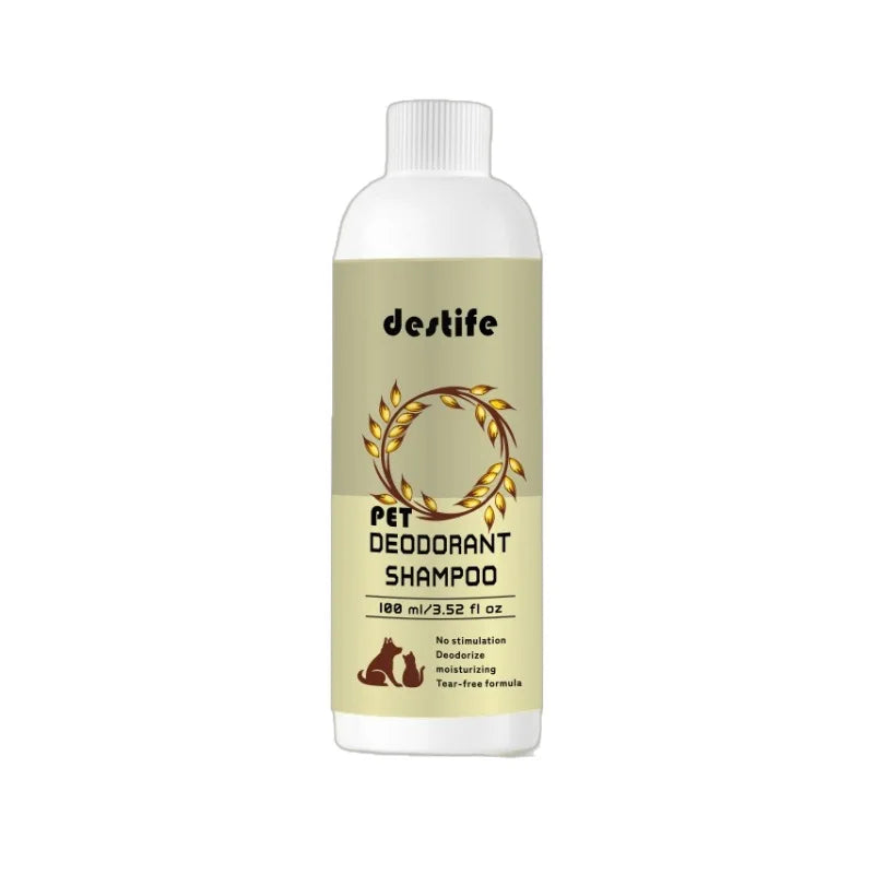 Cat Dog Shampoo Bath Body Wash Conditioner 3-in-1 Oatmeal Flavour Leave Scent Fragrance Deodorizing Bath Pet Cleaning Products