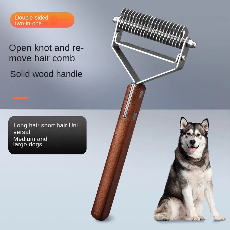 Self-Cleaning Pet Hair Remover Brush — Dogs &amp; Cats Horizon