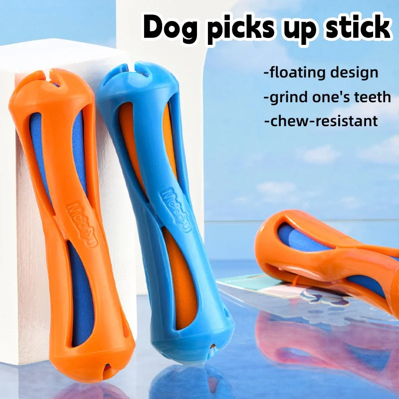Floating Dog Water Toy for Pool | Indestructible Bite Resistant Rubber Stick | Interactive Fetch Toy for Swimming Beach