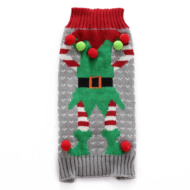 Christmas Holiday Dog Sweater — Warm Autumn &amp; Winter Outfit Horizon
