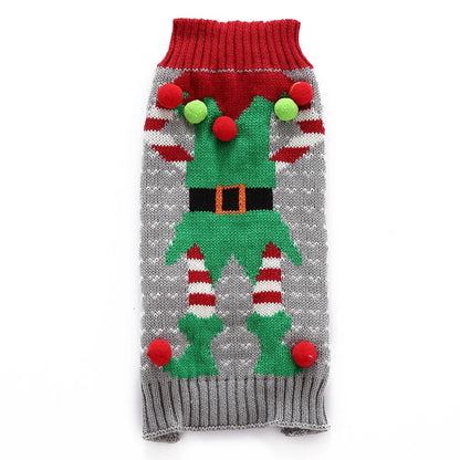 Christmas Holiday Dog Sweater — Warm Autumn &amp; Winter Outfit Horizon
