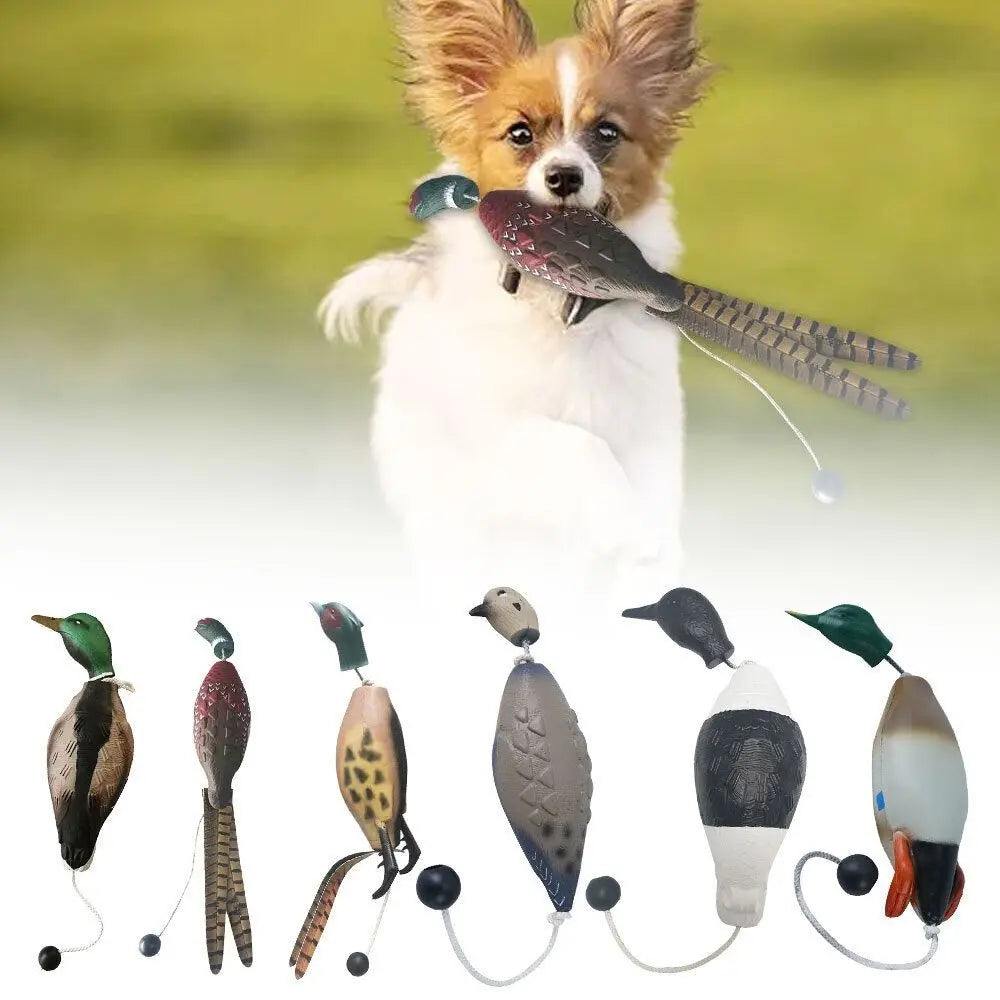 Funny Mallard Duck Decoy Dog Training Toys Bite Resistant For Training Dogs Dog Chew Toy Relaxing Artificial Duck Bird Fetch Toy