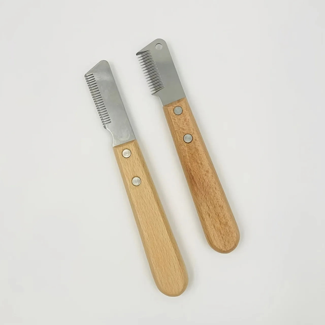 Dog Grooming Tool Kit, Wooden Handle Dog Deshedding Comb,Dematting Rake - for Deshedding,Pet Hair Removal, Pet Grooming Supplies
