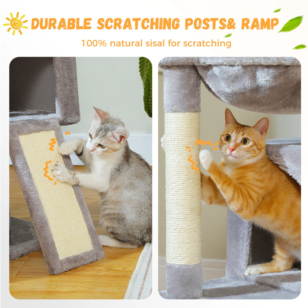 large multi-level cat tree for indoor cats