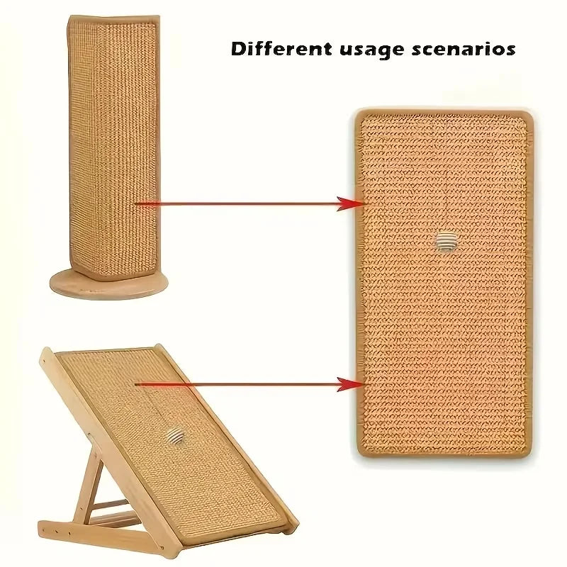 cat scratcher with hanging ball