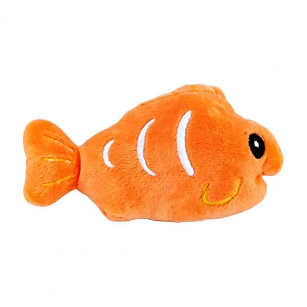 Cat Plush Toy Plush Fish Cat Toy with Catnip Soft Crinkle Chew Toy for Indoor Cats Stuffed Hunting Teething Kitten Plaything
