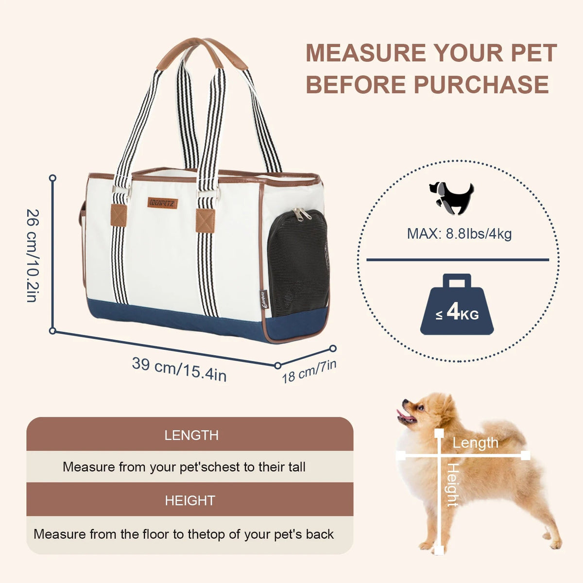 Portable Pet Dog Cat Carrier,Transport Breathable Bag,Fashion Handbag Backpack Air Box For Puppy Kitty Horizon