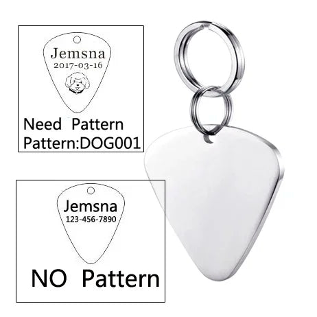 Custom Dog ID Tag with Free Engraving - Pet Collar Harness Pendant for Cats Puppy Kitten Leash Accessories Pet Supplies