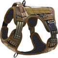 Painless No Pull Large Dog Tactical Harness - Durable Military-Style Vest with Reflective Straps & Secure Control Handle
