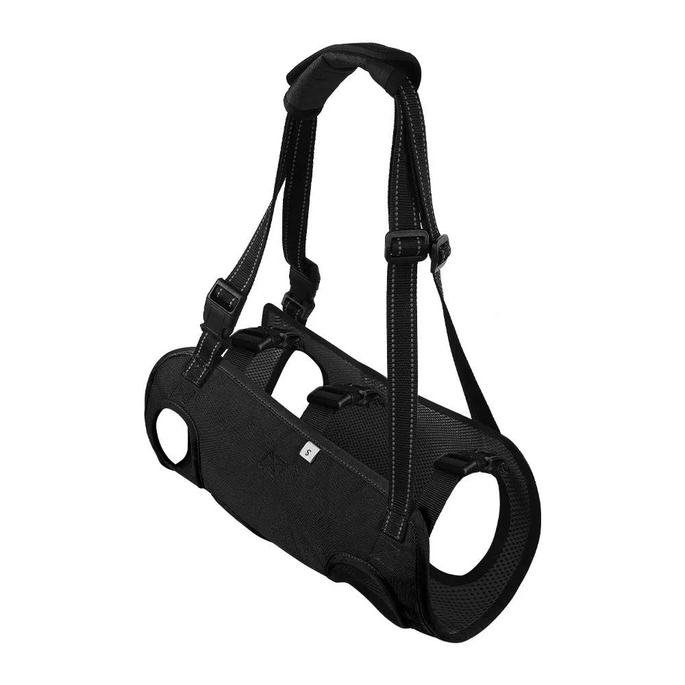 Adjustable Strap Dog Lift Harness Portable Thicken Handle Dog Sling Carrier Soft Lining Legs Support Pet Lifting Vest Elderly