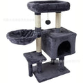 23.5in Cat Tree Tower with Sisal Scratching Posts Cozy Cat Condo House Activity Center for Kittens  Sturdy Indoor