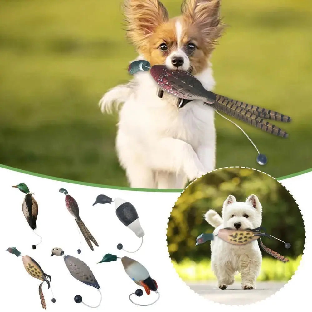 Funny Mallard Duck Decoy Dog Training Toys Bite Resistant For Training Dogs Dog Chew Toy Relaxing Artificial Duck Bird Fetch Toy
