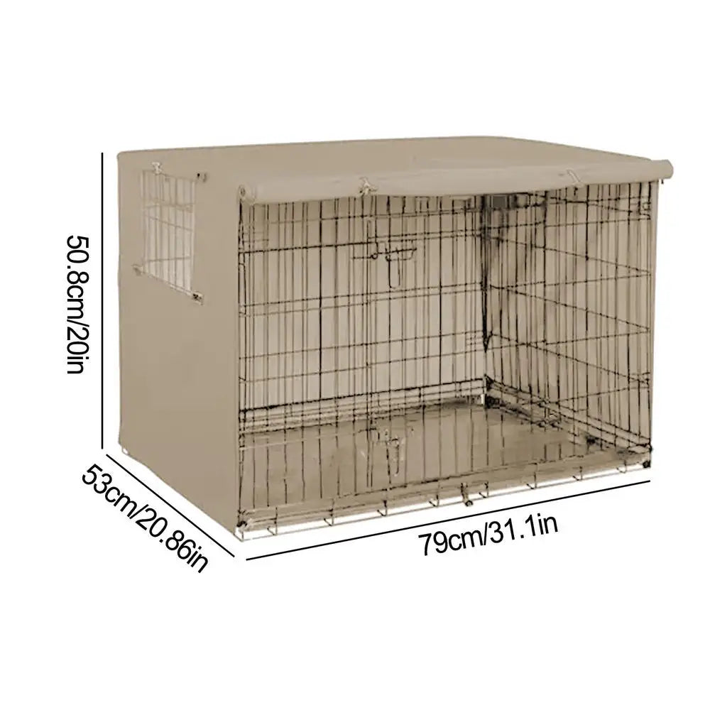 Pet Cage Cover Oxford Pet Crate Cover Pet Crate Cover Windproof Dog Kennel Cover Waterproof Dog Cat Cage Cover For Indoor