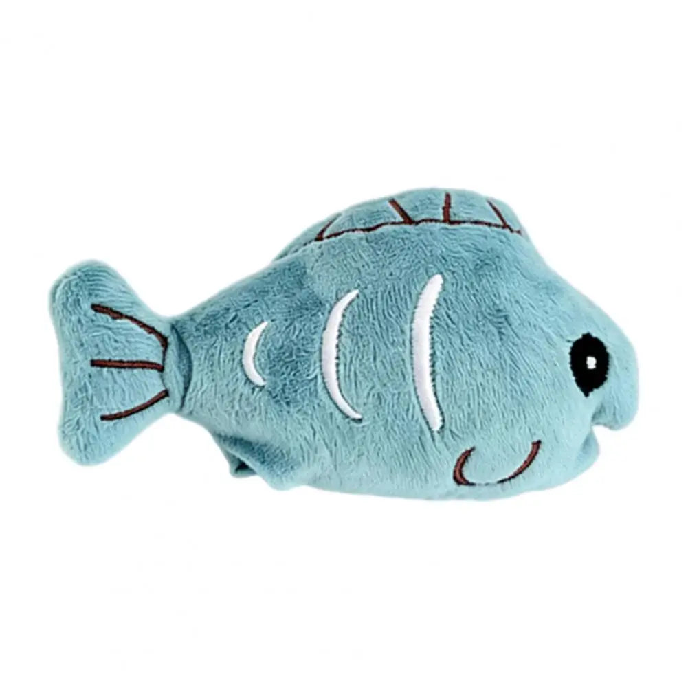 Cat Plush Toy Plush Fish Cat Toy with Catnip Soft Crinkle Chew Toy for Indoor Cats Stuffed Hunting Teething Kitten Plaything