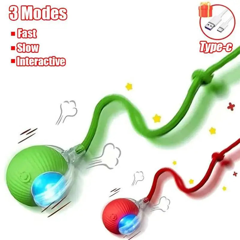 Automatic Rolling Ball Cat &amp; Dog Toy — Rechargeable Smart Pet Toy Horizon