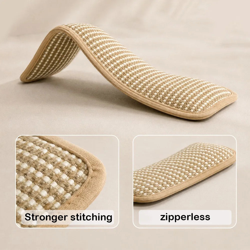 Catnip Pillow Interactive Kicker Toy Sisal Cat Scratcher Chew Toy for Indoor Cats Teeth Grinding Bite Resistant Catnip Toys