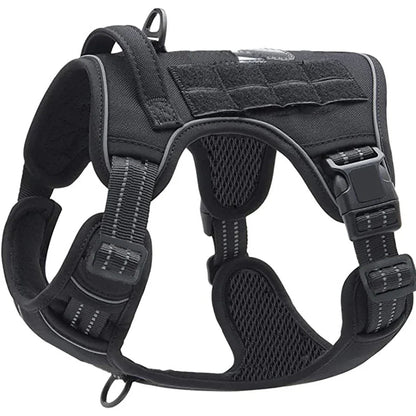 Tactical Military Dog Harness with Reflective Straps &amp; Control Handle Horizon