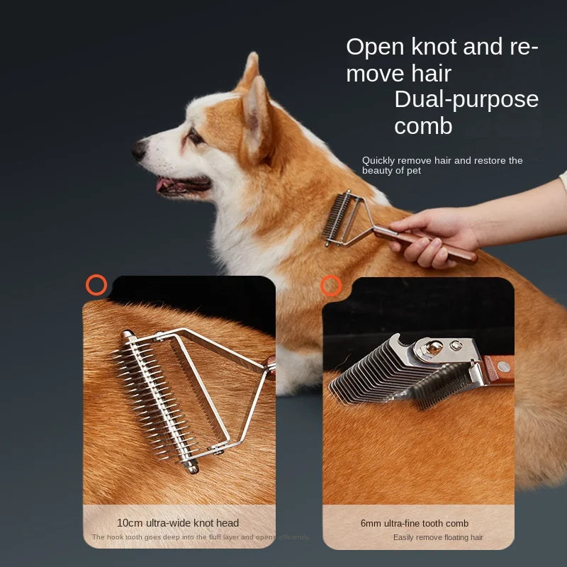 Self-Cleaning Pet Hair Remover Brush — Dogs &amp; Cats Horizon
