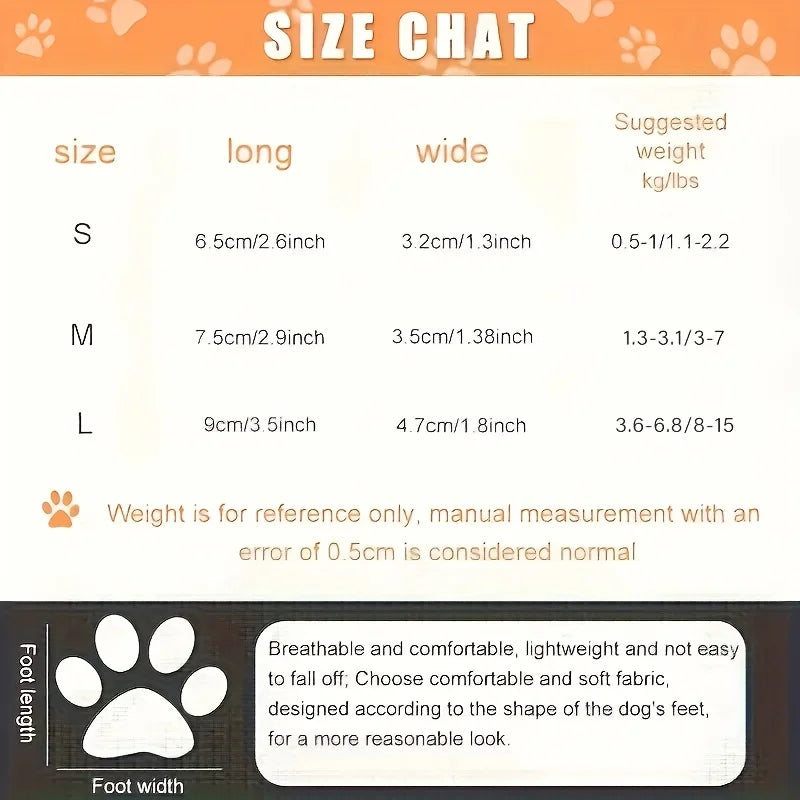Suitable for ultra small dogs and cats, anti slip indoor pet paw protection, indoor hardwood floor wearing, multiple styles