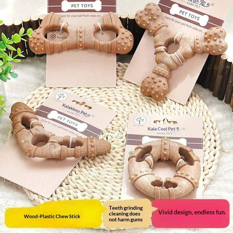 Dog toys imitation bone teething sticks resistant to bite teeth cleaning self-hi and relieveboredom dog toys for large dogs dogs