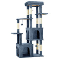 Multi-Level Cat Tree Tower for Large Cats Maine Coons with Perch Condos Sisal Scratching Posts Play Toys Indoor Cat Furniture