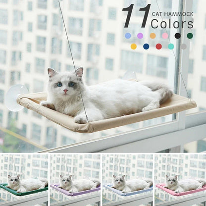 20KG Pet Cat Hammock Hanging Cat Bed Bearing Comfortable Cat Sunny Window Seat Mount Kitten Climbing Frame Pet Accessories Horizon