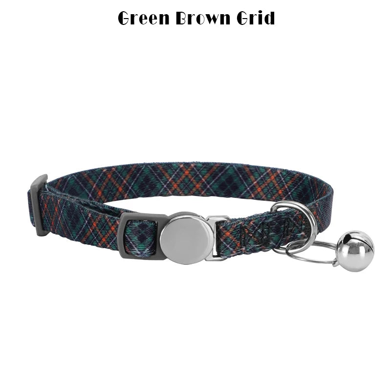 Personalized Cat collar with Bell Safety Buckle Customized Nametag Puppy Kitten Necklace Free Engraving Name ID Tag Nameplate