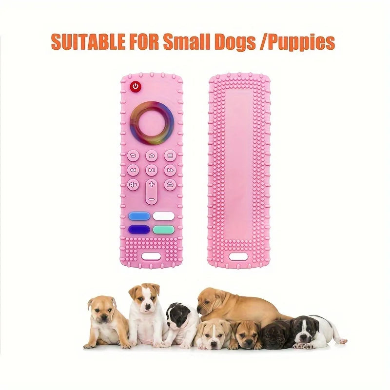 1PC Chew Dog Teething Toy Silicone Remote Control for Puppies-Multi-Color Options Available,Silicone Material,Pet Teething Stick