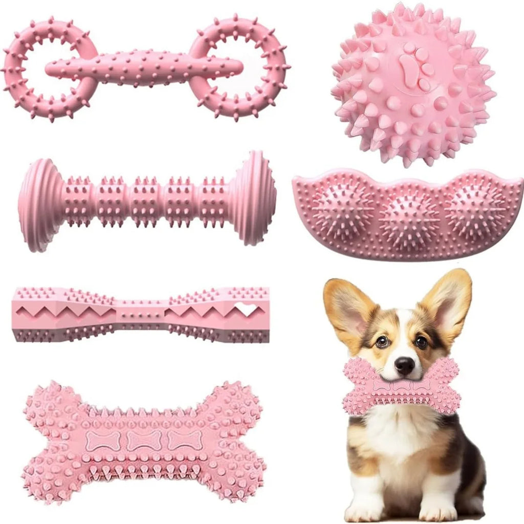 6pcs chew toy for dogs Puppy teething toy Soft and durable interactive toy suitable for puppies