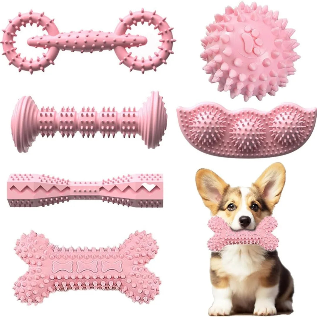 6pcs chew toy for dogs Puppy teething toy Soft and durable interactive toy suitable for puppies