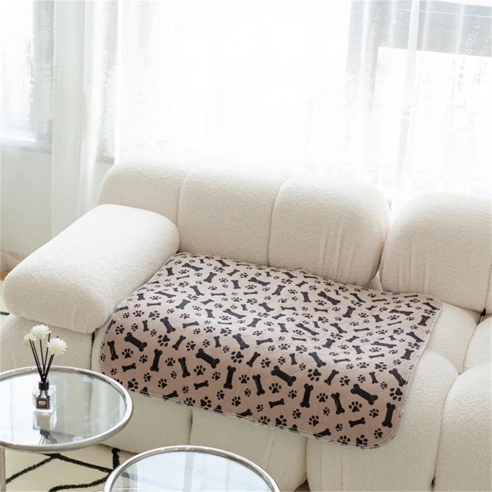 Reusable Dog Pee Pad Blanket Absorbent Diaper Pet Bed Mat Washable Puppy Training Pad for Pet Car Seat Cover Pet Bed