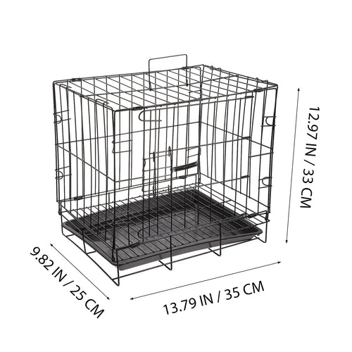 1 Set Folding Crate Pet Cage Iron Wire Kennel For Cat Dog Large Durable Training Shelter Pet Supplies Animal Cage Dog Metal