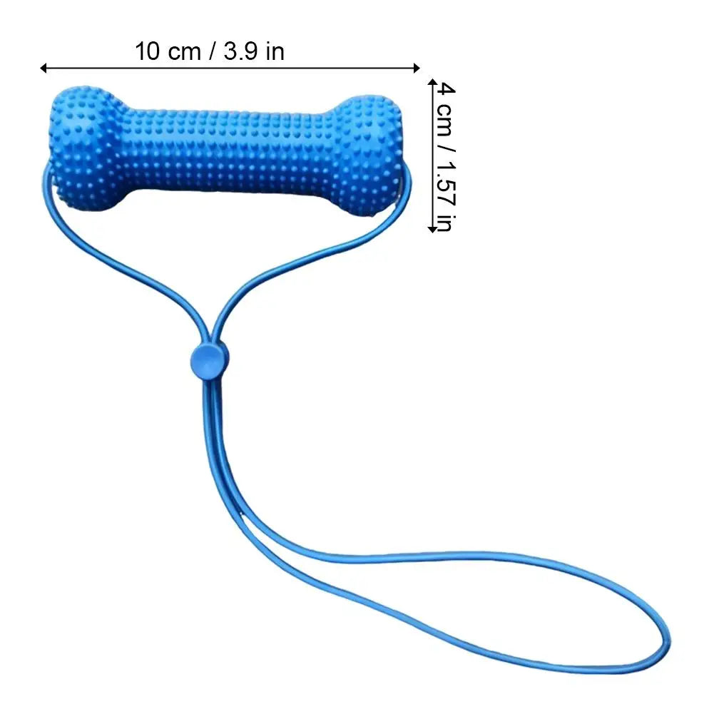 Dual-Action Canine Dental Prop, Dog Dental Chew Toy for Teeth Cleaning Brushing, Reusable Dental Chews for Dogs